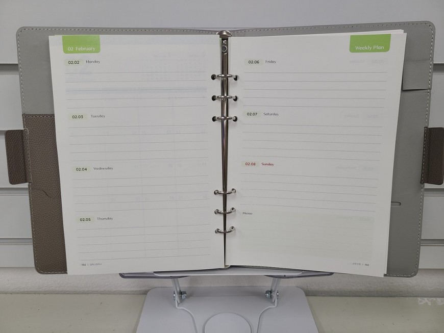 6공 바인더 내지 디자인